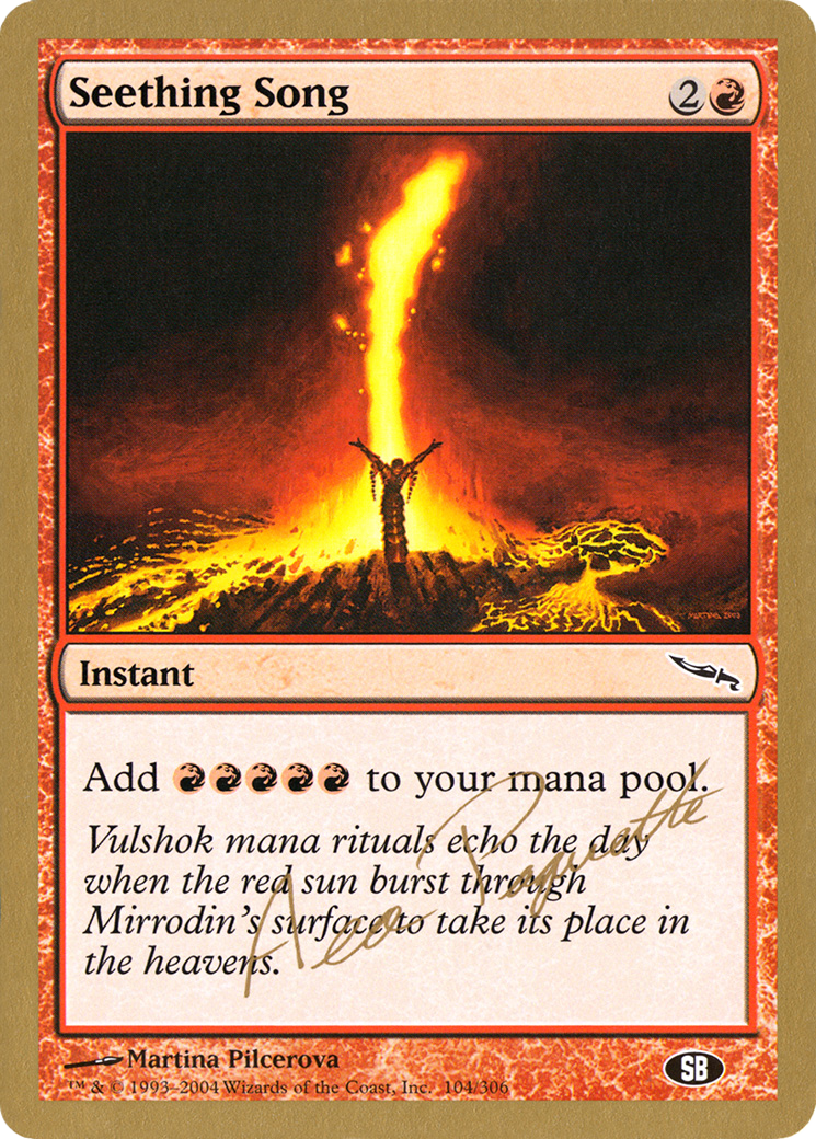 Image of Seething Song - 2004 Aeo Paquette (MRD) (SB) (WCD-) - World Championship Decks 2004