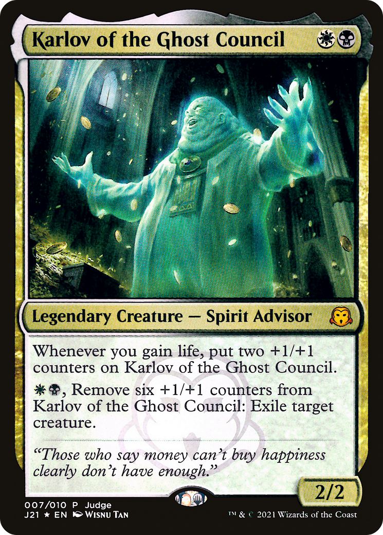 Image of Karlov of the Ghost Council (JDG-007) - Judge Gift Cards 2021 Foil