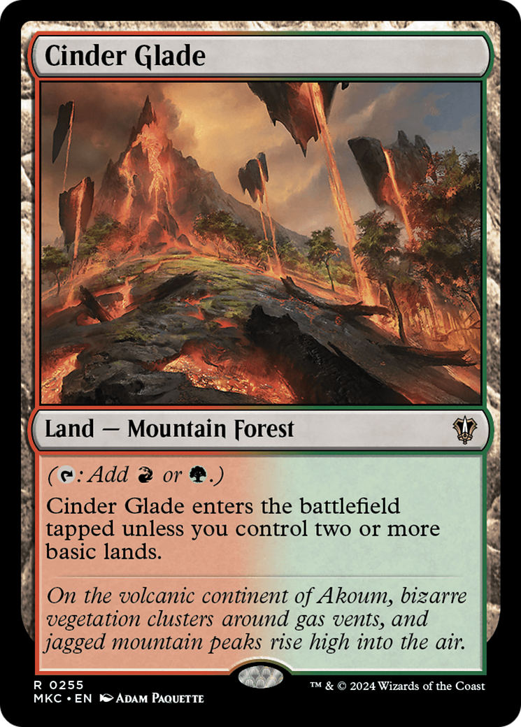 Image of Cinder Glade (MKC-255) - Murders at Karlov Manor Commander