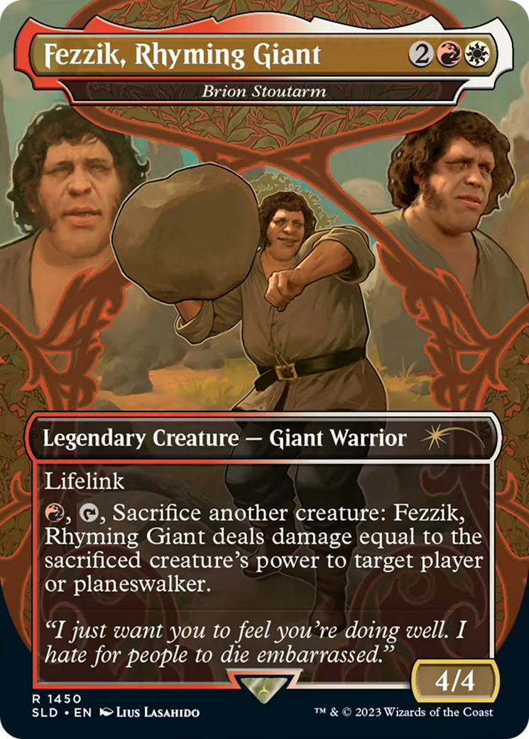Image of Fezzik, Rhyming Giant - Brion Stoutarm (SLD-1450) - Secret Lair Drop / Fezzik, Rhyming Giant (Borderless)