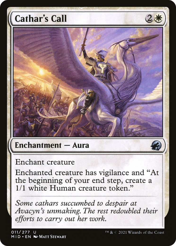 Image of Cathar's Call (MID-011) - Innistrad: Midnight Hunt Foil