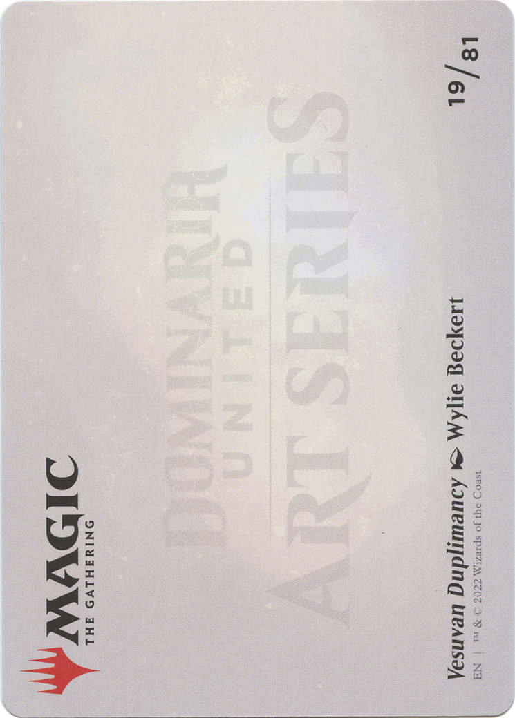 Image of Vesuvan Duplimancy // Vesuvan Duplimancy (ADMU-019) - Dominaria United Art Series (Borderless)