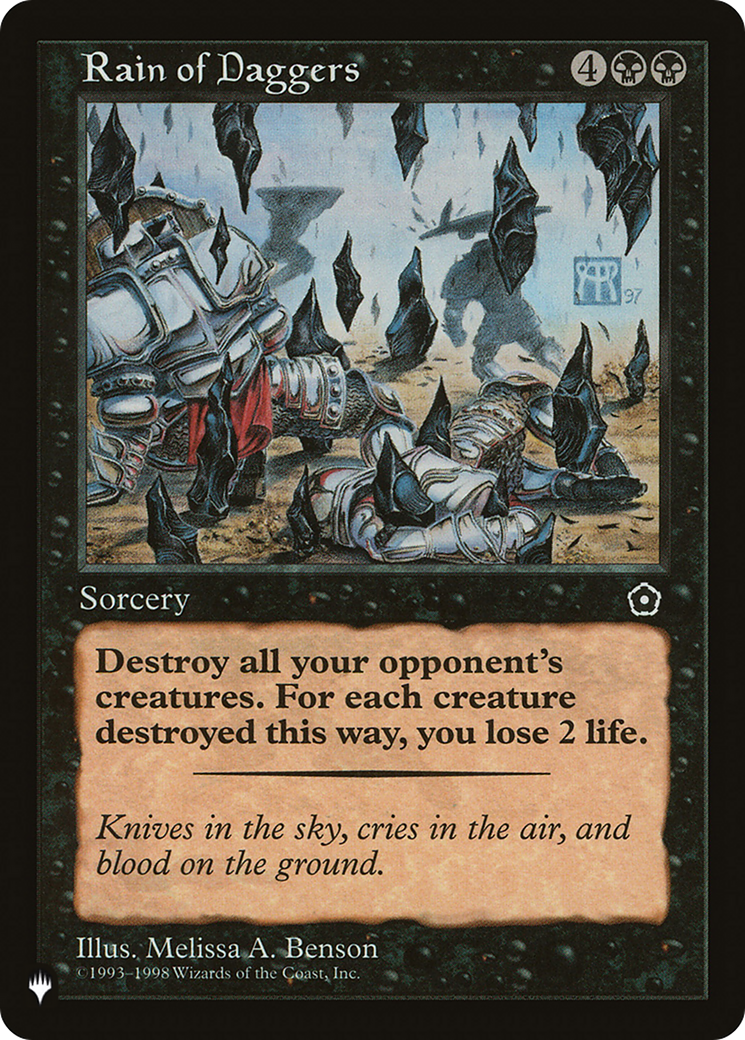 Image of Rain of Daggers (LIST-P02-85) - The List