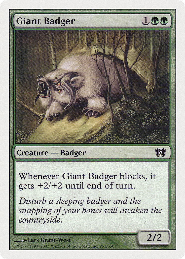 Image of Giant Badger (8ED-253) - 8th Edition