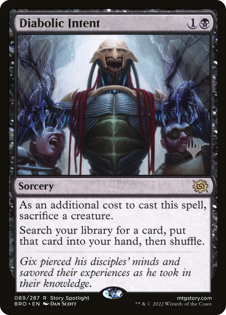 Image of Diabolic Intent (PPBRO-089) - The Brothers' War Promos