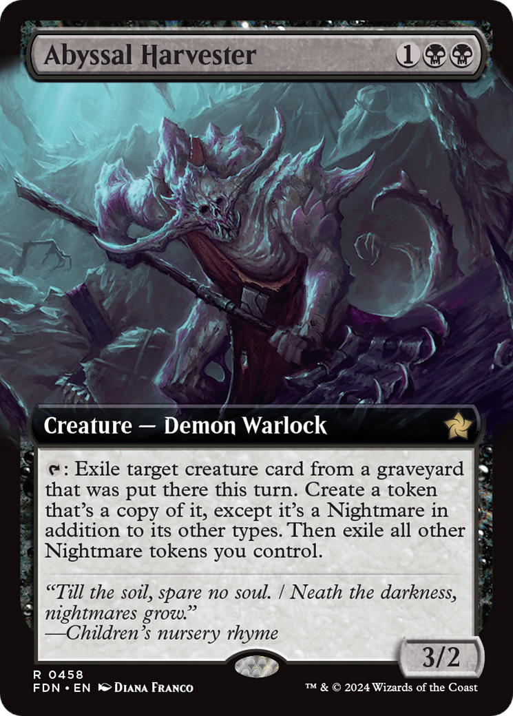 Image of Abyssal Harvester (Extended Art) (FDN-458) - Foundations: (Extended Art) Foil