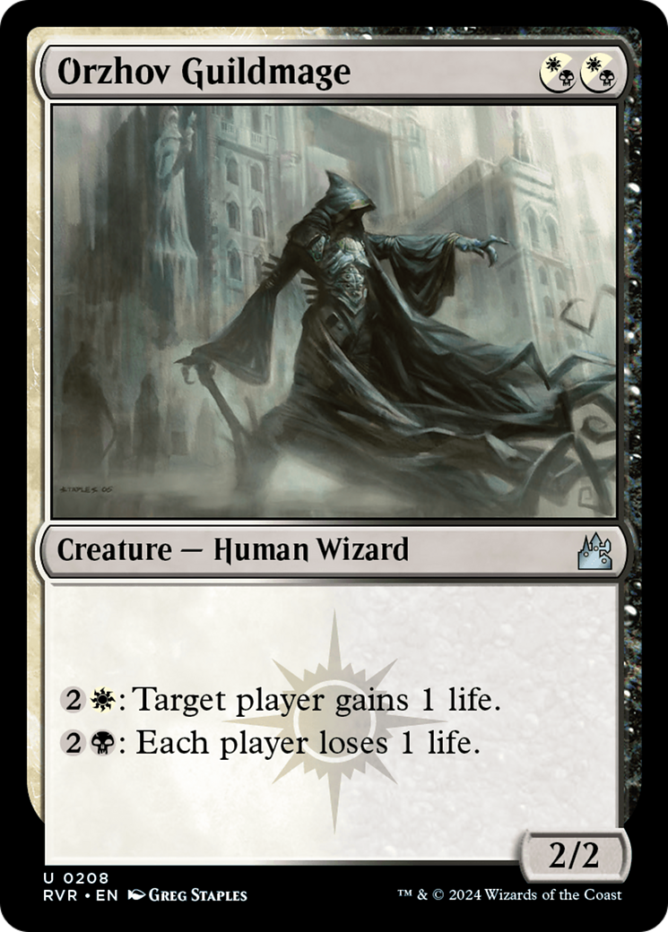 Image of Orzhov Guildmage (RVR-208) - Ravnica Remastered Foil