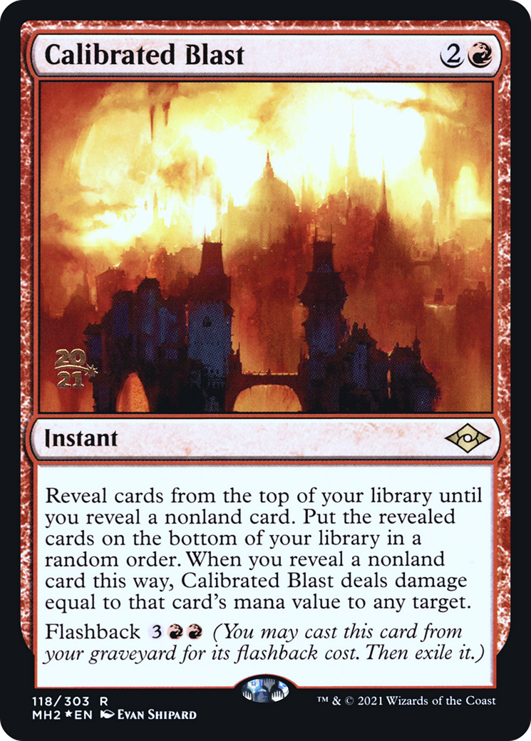 Image of Calibrated Blast (PRE-118) - Modern Horizons 2 Promos Foil
