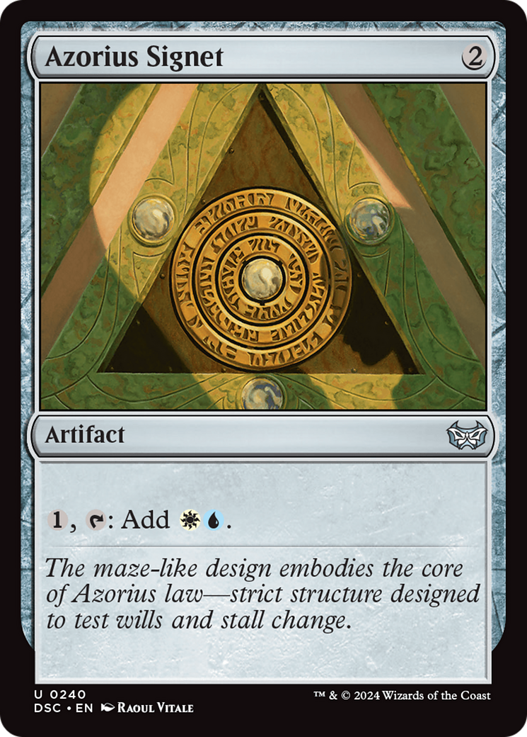 Image of Azorius Signet (DSC-240) - Duskmourn: House of Horror Commander