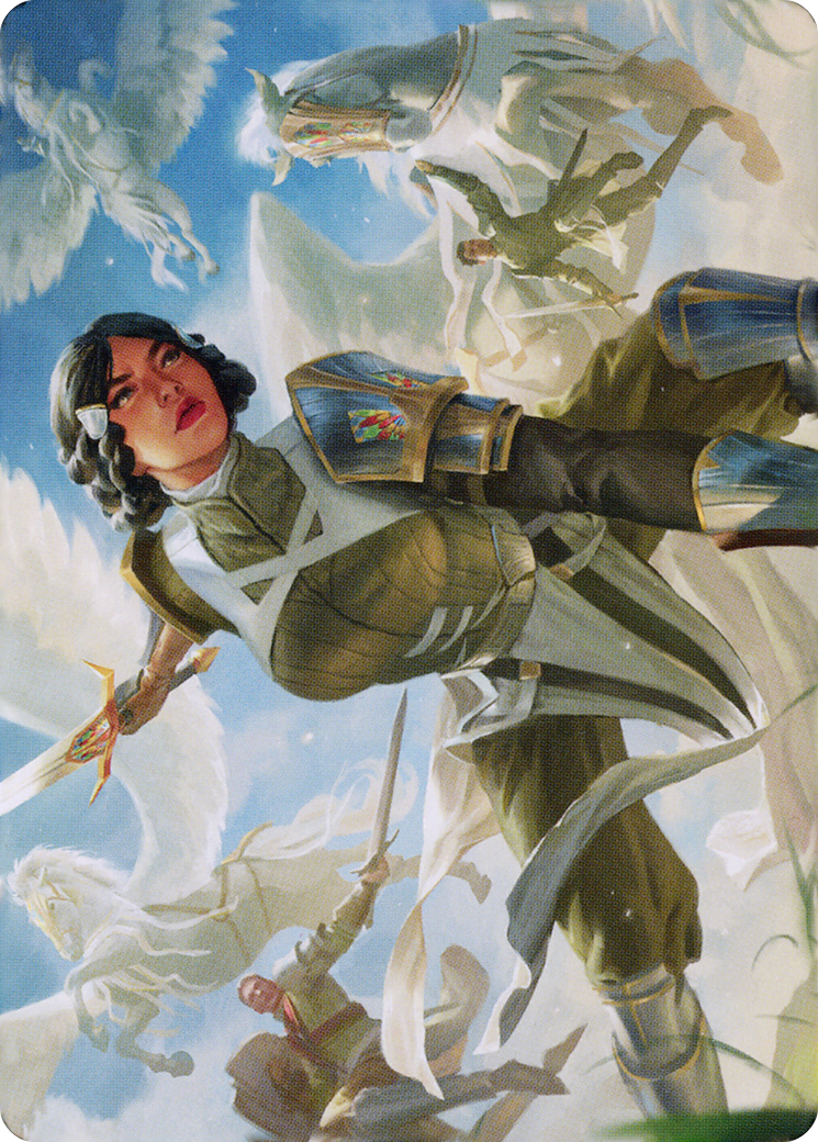 Image of Resolute Reinforcements // Resolute Reinforcements (ADMU-013) - Dominaria United Art Series (Borderless) Foil