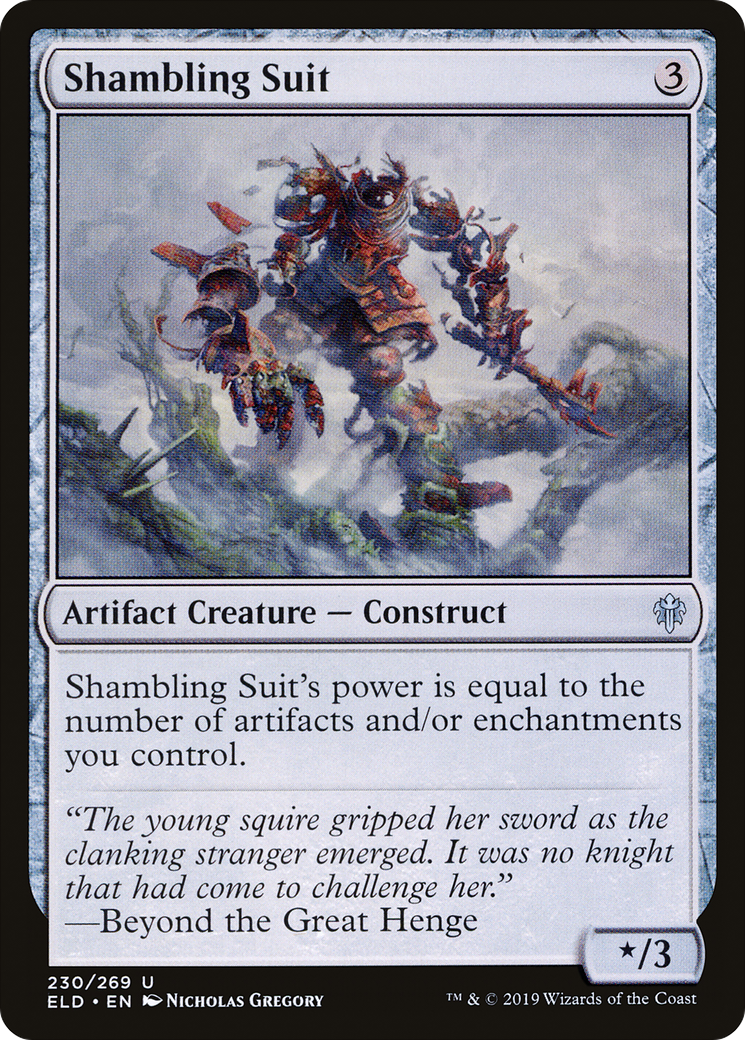 Image of Shambling Suit (ELD-230) - Throne of Eldraine Foil