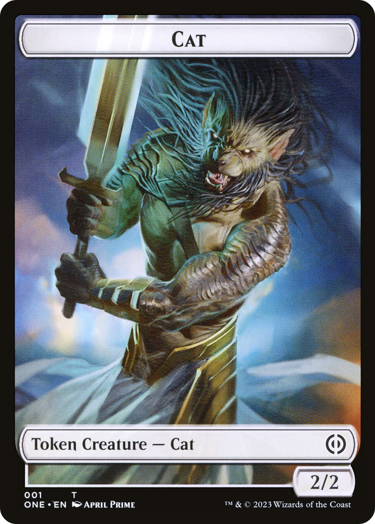 Image of Cat (TONE-001) - Phyrexia: All Will Be One Tokens