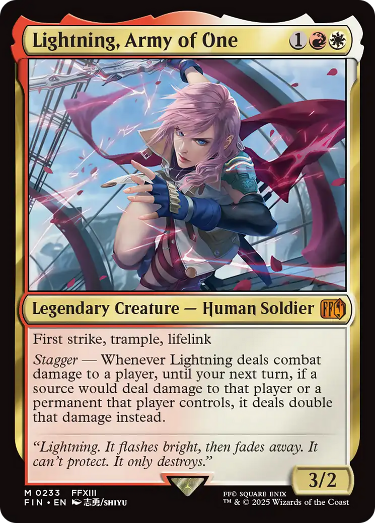 Image of Lightning, Army of One (FIN-233) - FINAL FANTASY