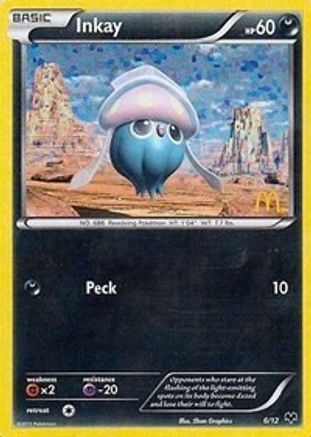 Image of Inkay 006/12  - Holofoil McDonalds Promos 2014 - Promo