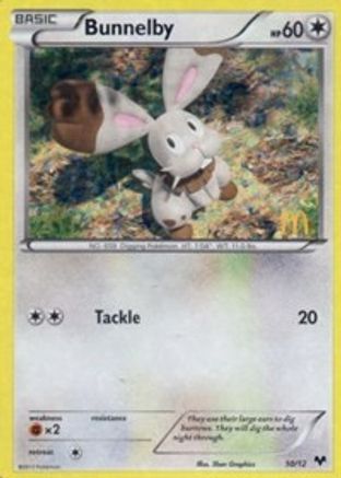 Image of Bunnelby 010/12  - Holofoil McDonalds Promos 2014 - Promo