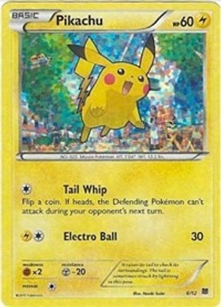 Image of Pikachu 006/12  - Holofoil McDonalds Promos 2015 - Promo