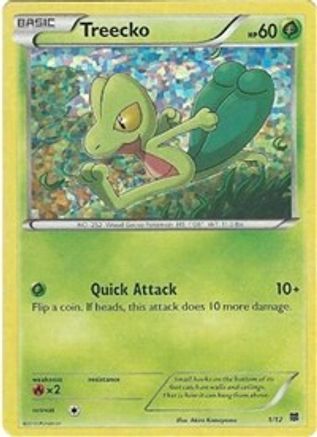 Image of Treecko 001/12  - Holofoil McDonalds Promos 2015 - Promo