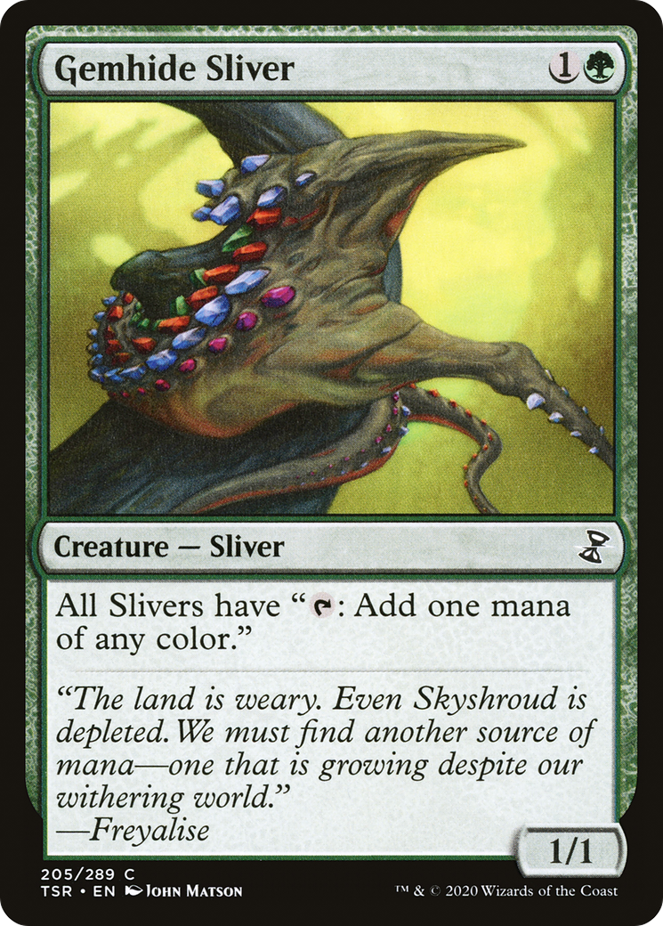 Image of Gemhide Sliver (TSR-205) - Time Spiral Remastered Foil