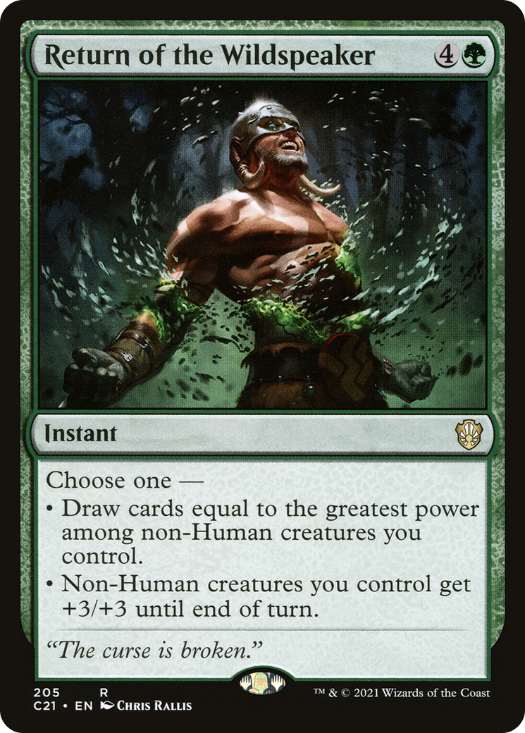 Image of Return of the Wildspeaker (C21-205) - Commander 2021