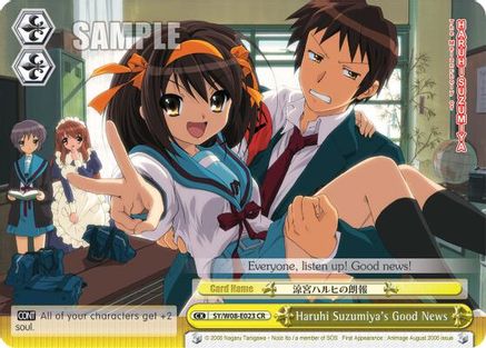 Image of Haruhi Suzumiya's Good News (SY/W08-E023 CR) - The Melancholy of Haruhi Suzumiya