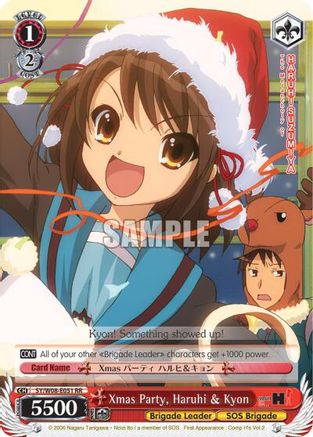 Image of Xmas Party, Haruhi & Kyon (SY/W08-E051 RR) - The Melancholy of Haruhi Suzumiya