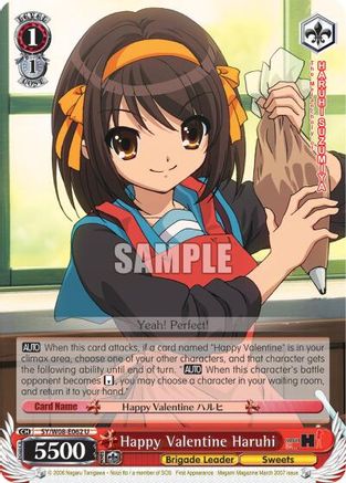 Image of Happy Valentine Haruhi (SY/W08-E062 U) - The Melancholy of Haruhi Suzumiya