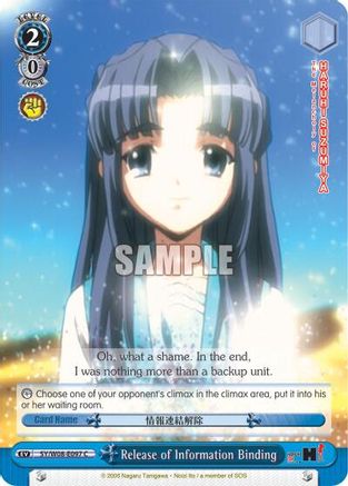 Image of Release of Information Binding (SY/W08-E097 C) - The Melancholy of Haruhi Suzumiya