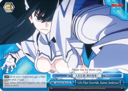 Image of Life Fiber Override, Kamui Junketsu! (TD) (KLK/S27-TE15 TD) - KILL la KILL