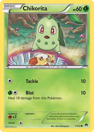 Image of Chikorita 001/122  XY  BREAKpoint - Common