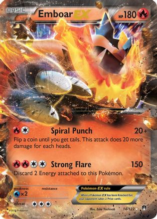 Image of Emboar EX 014/122  - Holofoil XY  BREAKpoint - Ultra Rare
