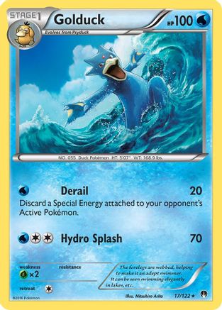 Image of Golduck 017  - Reverse Holofoil XY  BREAKpoint - Rare