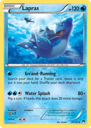 Image of Lapras 028/122  XY  BREAKpoint - Uncommon