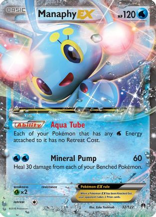 Image of Manaphy EX 032/122  - Holofoil XY  BREAKpoint - Ultra Rare