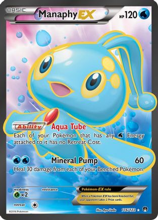 Image of Manaphy EX (Full Art) 116/122  - Holofoil XY  BREAKpoint - Ultra Rare