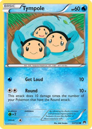 Image of Tympole 033/122  - Reverse Holofoil XY  BREAKpoint - Common