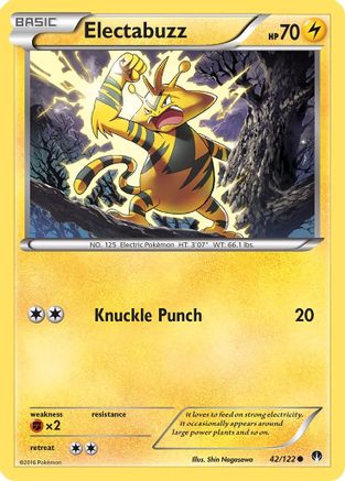 Image of Electabuzz 042/122  - Reverse Holofoil XY  BREAKpoint - Common