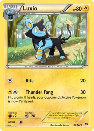 Image of Luxio 045/122  XY  BREAKpoint - Uncommon