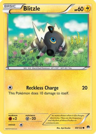 Image of Blitzle 048  - Reverse Holofoil XY  BREAKpoint - Common