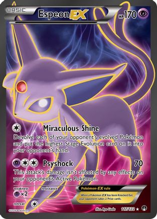 Image of Espeon EX (Full Art) 117/122  - Holofoil XY  BREAKpoint - Ultra Rare