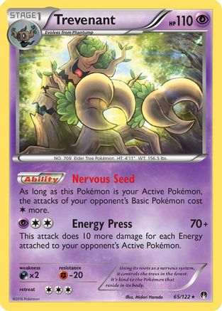Image of Trevenant 065  XY  BREAKpoint - Rare