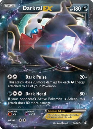 Image of Darkrai EX 074/122  - Holofoil XY  BREAKpoint - Ultra Rare