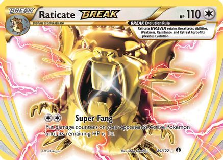 Image of Raticate BREAK 089/122  - Holofoil XY  BREAKpoint - Rare BREAK