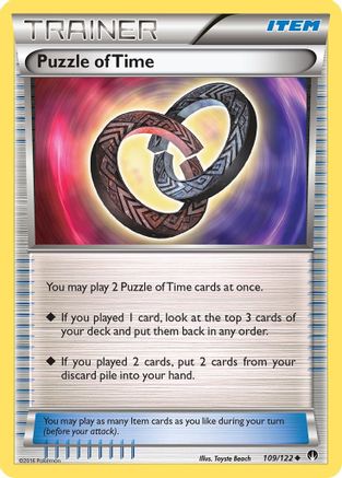 Image of Puzzle of Time 109/122  - Reverse Holofoil XY  BREAKpoint - Uncommon