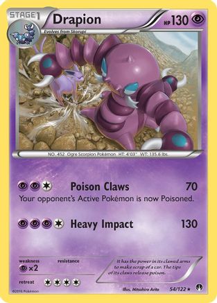 Image of Drapion 054/122  XY  BREAKpoint - Rare