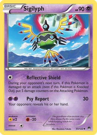 Image of Sigilyph 055  XY  BREAKpoint - Uncommon