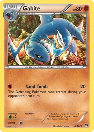 Image of Gabite 069/122  - Reverse Holofoil XY  BREAKpoint - Uncommon