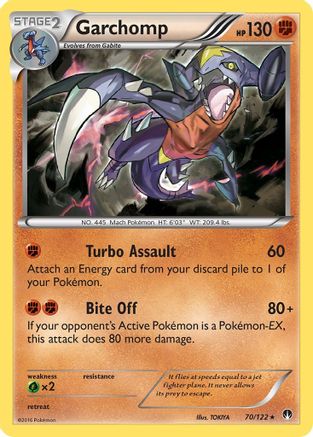 Image of Garchomp 070/122  - Holofoil XY  BREAKpoint - Holo Rare