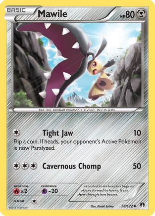 Image of Mawile 078/122  - Reverse Holofoil XY  BREAKpoint - Uncommon