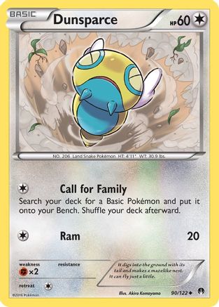 Image of Dunsparce 090  XY  BREAKpoint - Uncommon