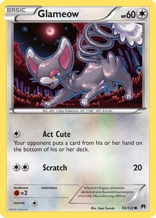 Image of Glameow 093/122  XY  BREAKpoint - Common